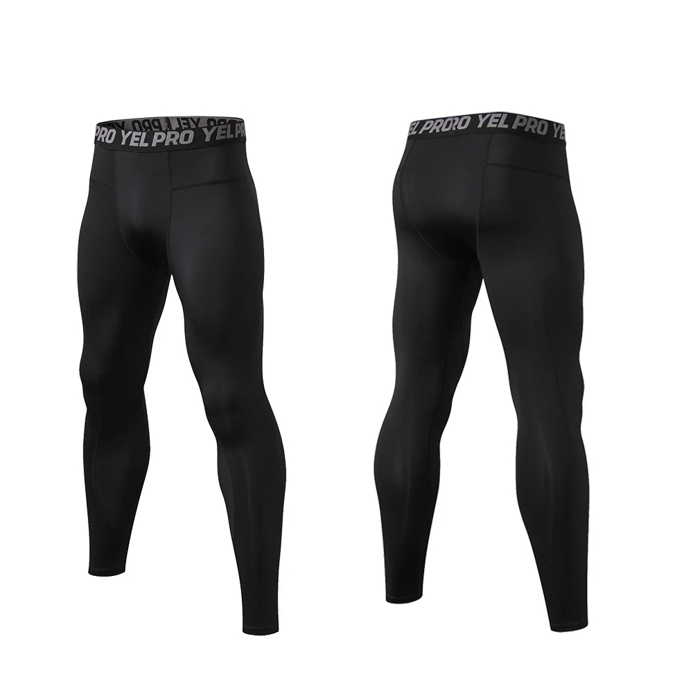 Yoga Leggings For Men - Quick Dry, Seamless Design, High Elasticity For Bike Riding And Gym - Allen - Fitness