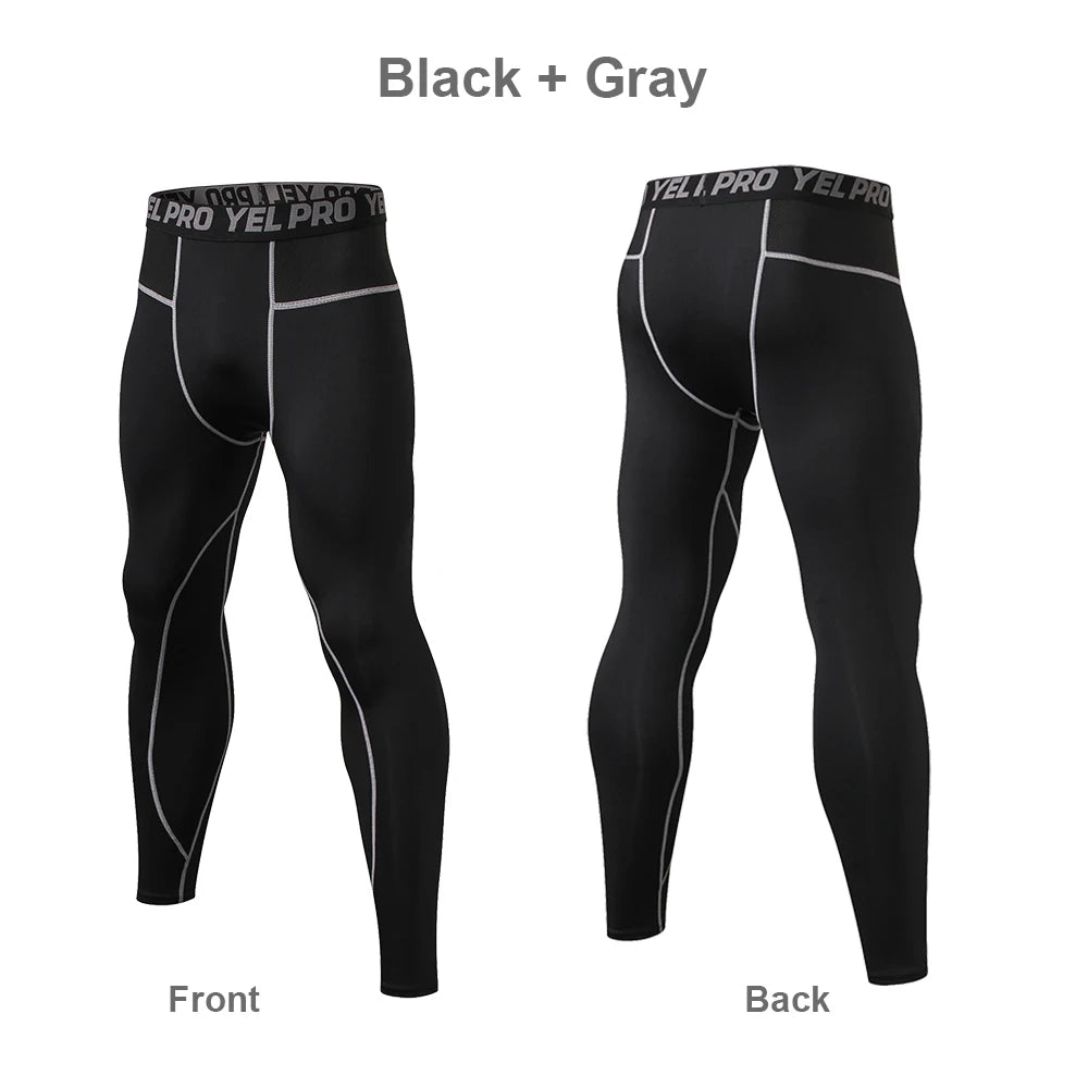 Yoga Leggings For Men - Quick Dry, Seamless Design, High Elasticity For Bike Riding And Gym - Allen - Fitness