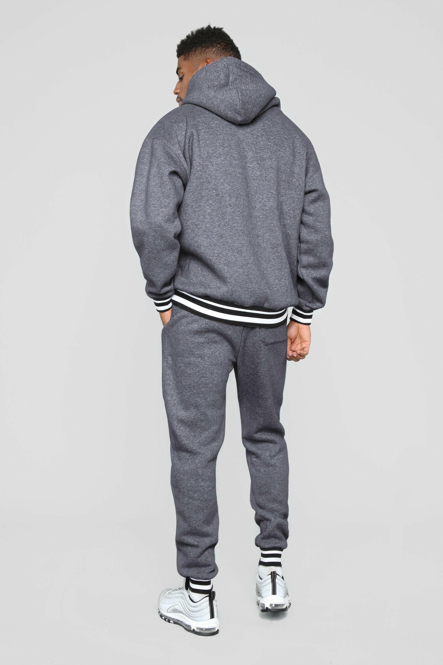 Custom Pullover High Quality Blank Sweat Suits Men Sweat Tracksuits Set Blank Jogging Suits Men sweatsuit With Pocket - Allen Fitness